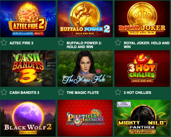Casino Mate pokies games