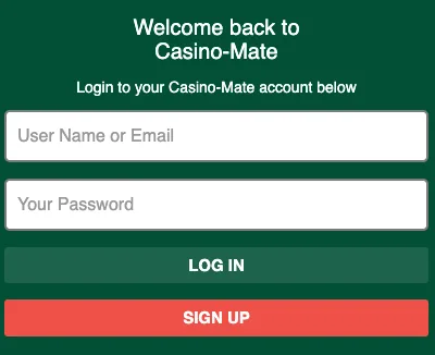 Casino Mate login